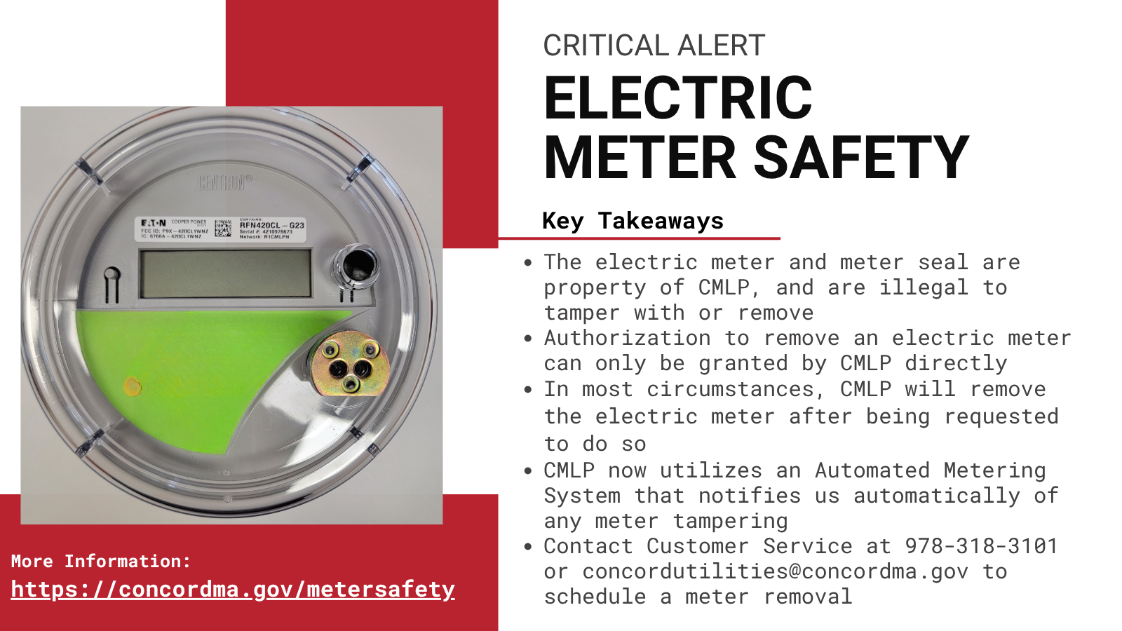 Electric Meter Safety Alert 