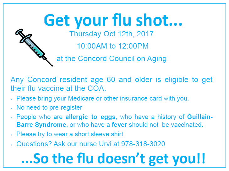 flu clinic reminder